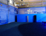 Фото 4 -  оформление выставочной экспозиции Воздушно-космических войск ВКС баннерами и пленкой с печатью.
