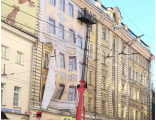 Демонтаж баннера и монтаж фальшфасада на здание ул. Остоженка д.8., фото №3