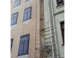 Фото 3 - монтаж фальшфасада на ветхое здание.