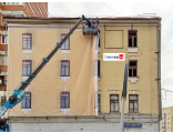 Сетка фальшфасад на здание в Москве, ул. Сепуховская 50\2., фото №2