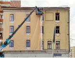 Сетка фальшфасад на здание в Москве, ул. Сепуховская 50\2., фото №6